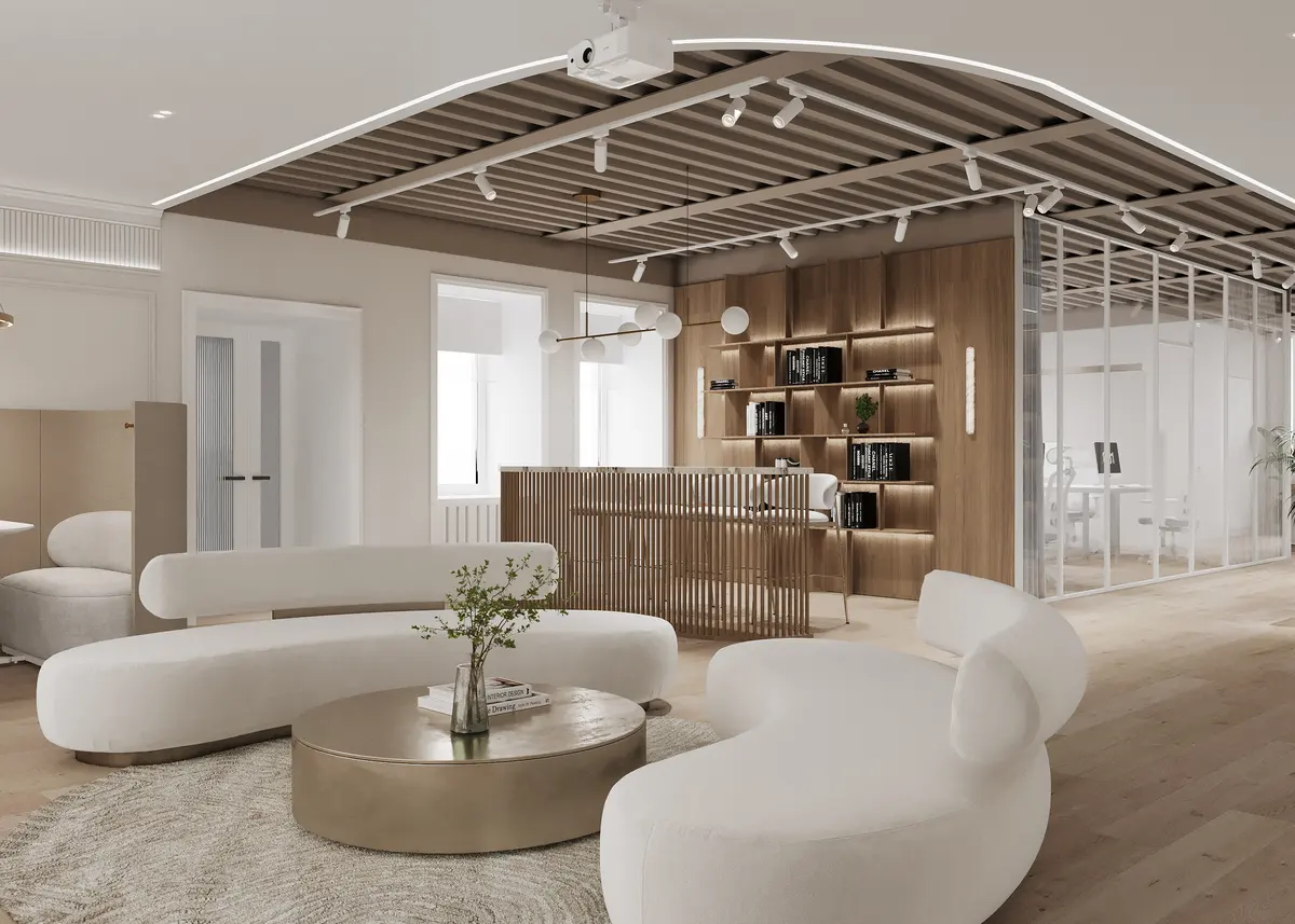 Office interior design in osobnyake 1142 m², Lounge