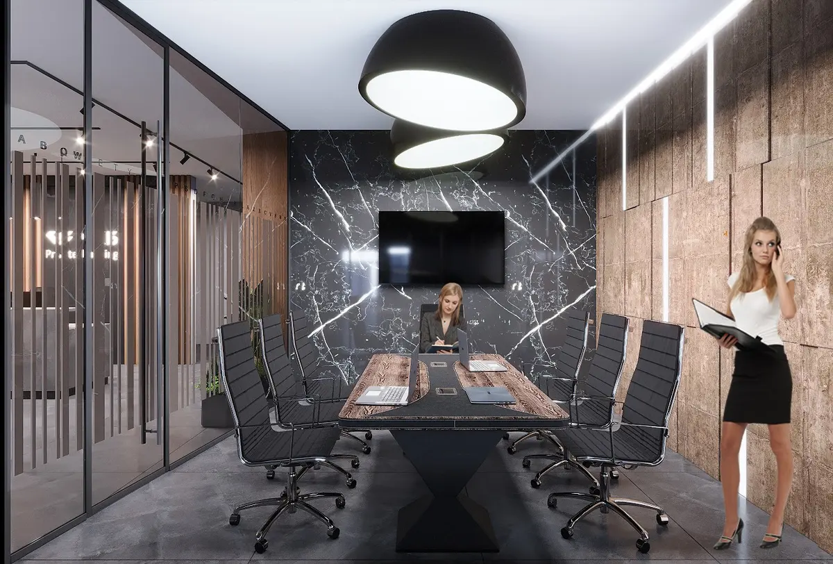 Портфолио Дизайн офиса отделения банка в Москве - Interior Design Pro