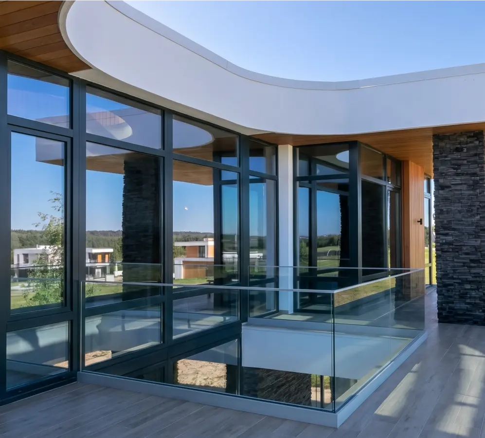Upper terrace overlooking the development